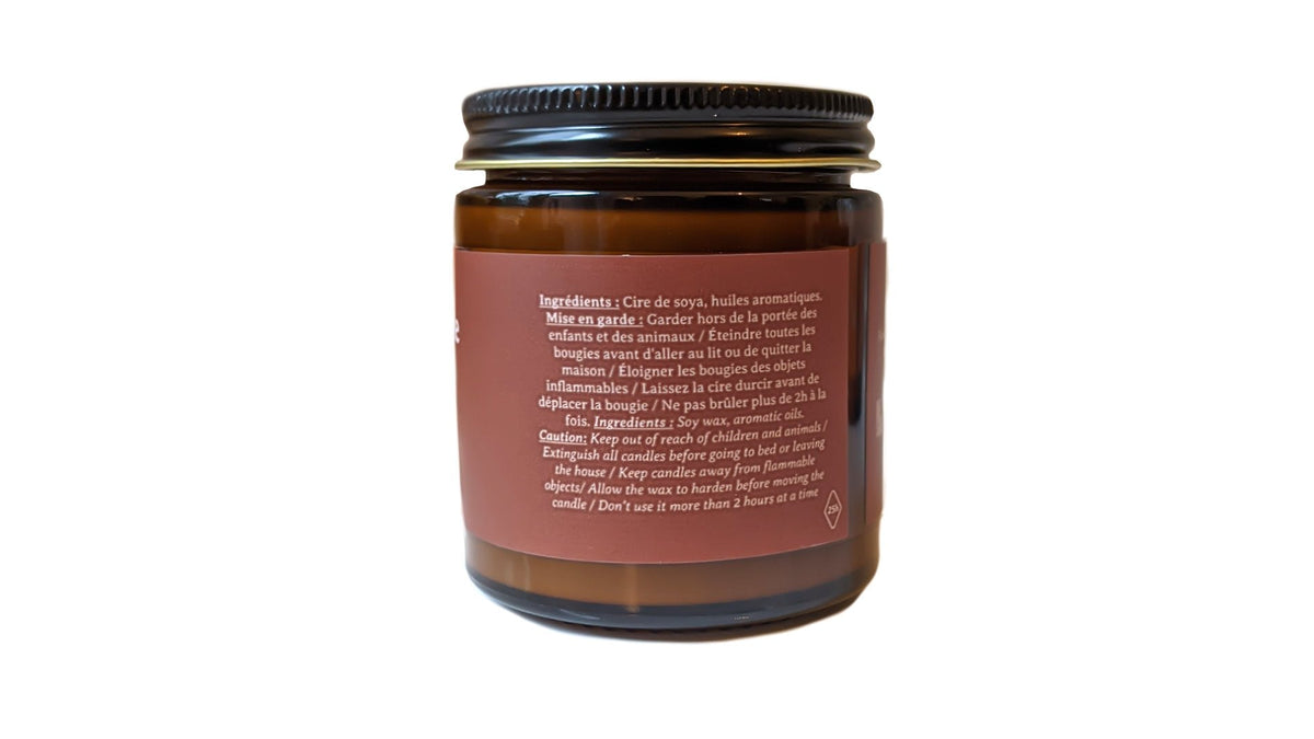 whisky maple candle 2 oz backside