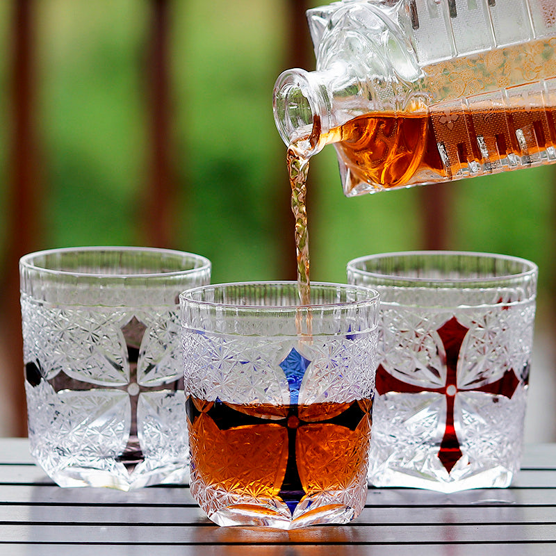 Fashionable Hand-carved Whiskey Crystal Glass – Lithologie