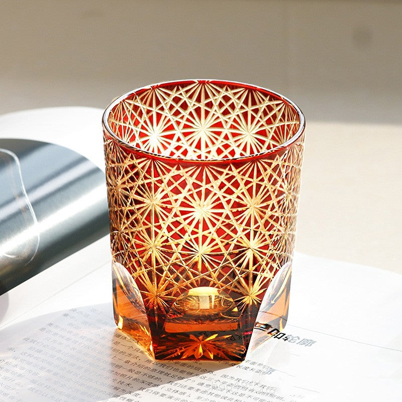 Hand-Cut Lead-Free Crystal Whisky Glass, view 2