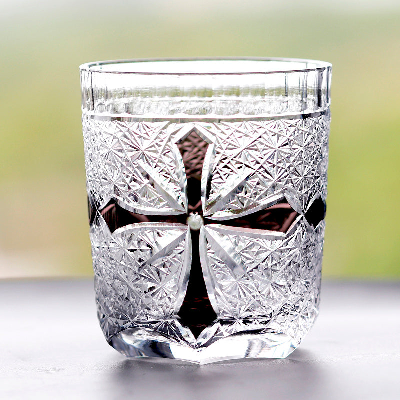Fashionable Hand-carved Whiskey Crystal Glass – Lithologie