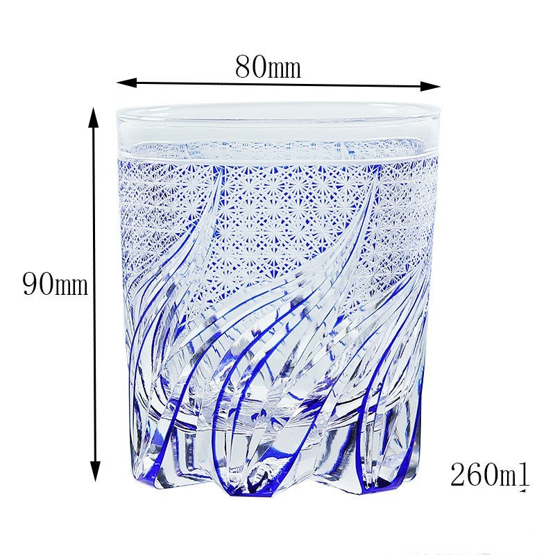 Hand-Cut Lead-Free Crystal Whisky Glass, view 23