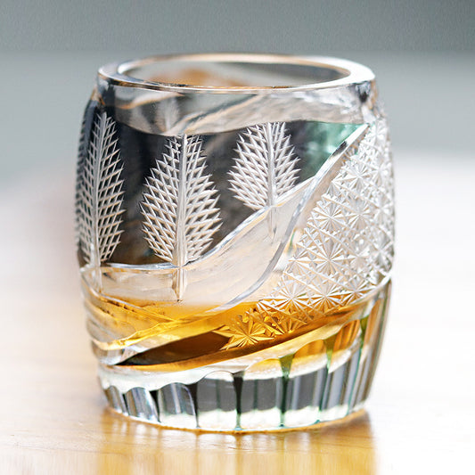 Hand-Cut Crystal Whisky Glass — Planets Collection — Lithologie