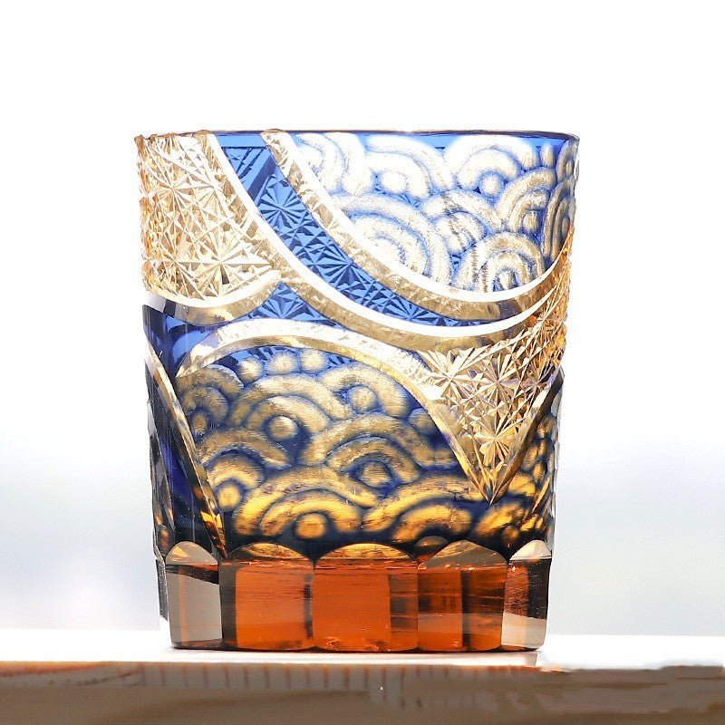 Hand-Cut Lead-Free Crystal Whisky Glass, view 7