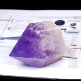 Natural Amethyst Rough Stone Ornament Hexagonal Pillar