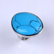 Natural Crystal Stone Irregular Adjustable Ring