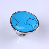 Natural Crystal Stone Irregular Adjustable Ring