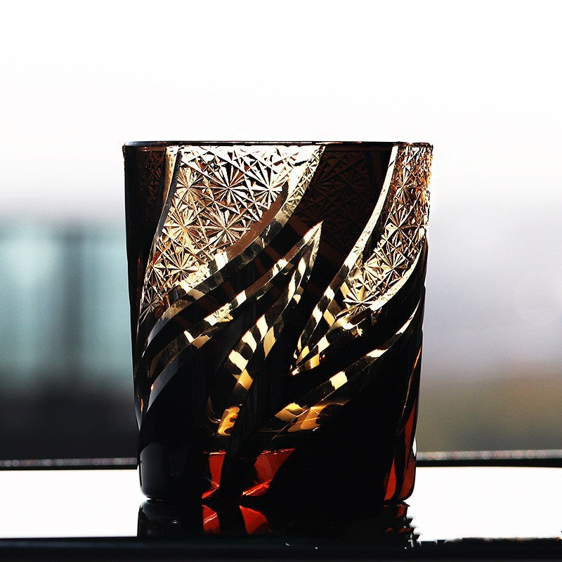 Hand-Cut Lead-Free Crystal Whisky Glass, view 12