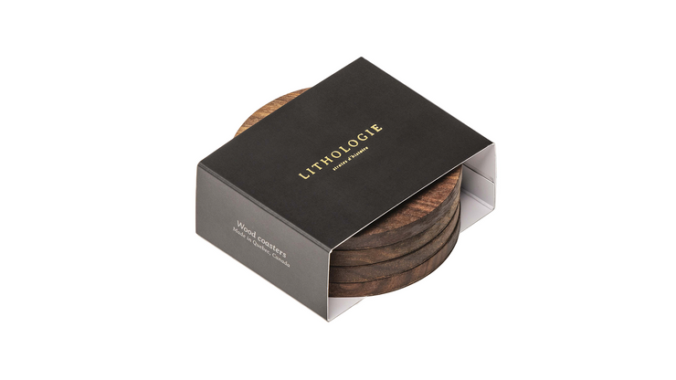 walnut coaster 4 side
