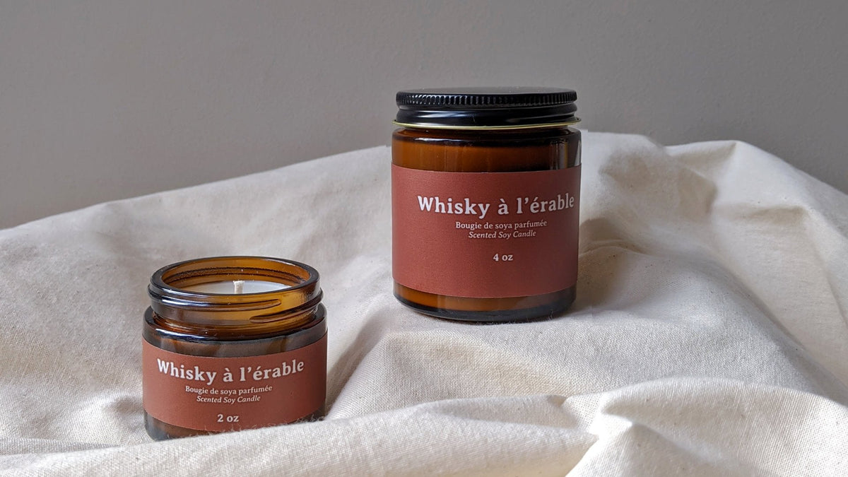 whisky maple candle 4 oz