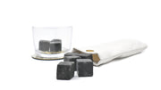 whisky stone others other side with glass