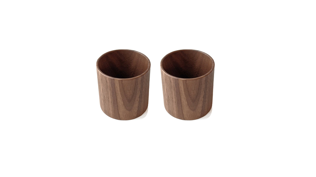 Walnut Tasting Glasses — Set of 2, view 2