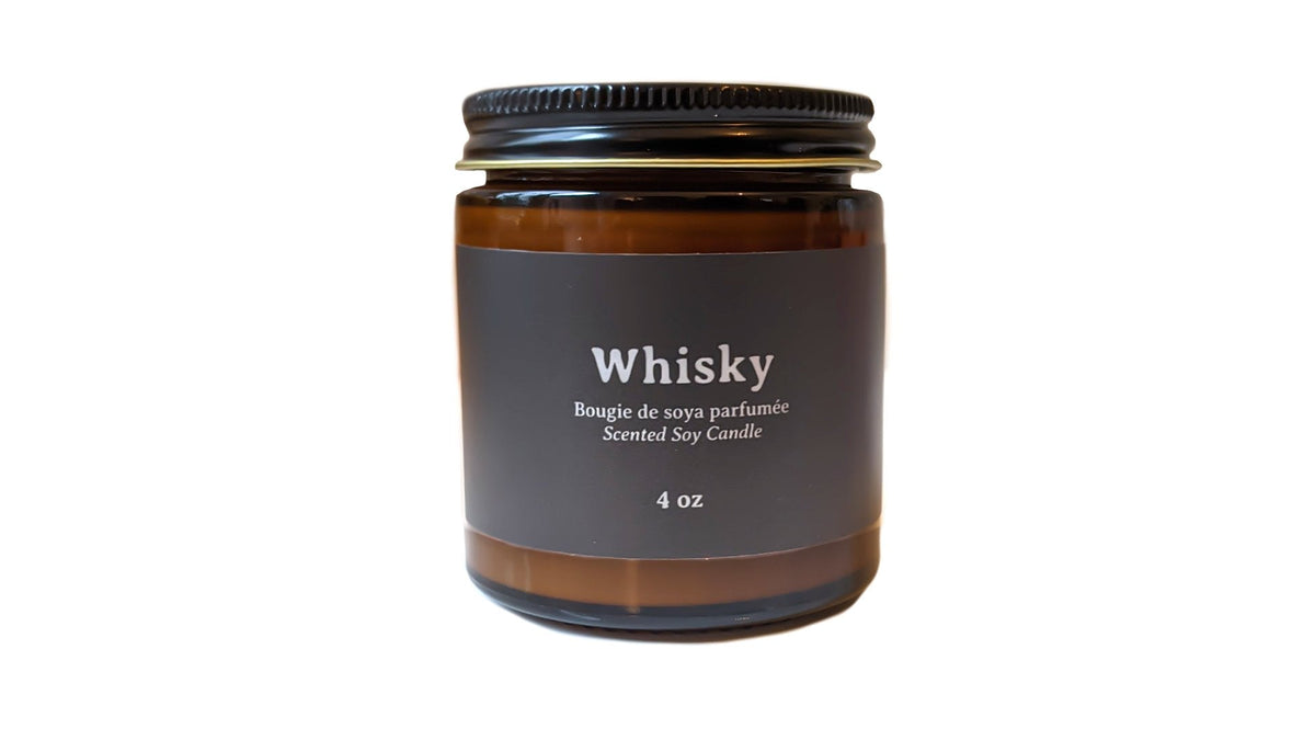 whisky candle 4 oz 