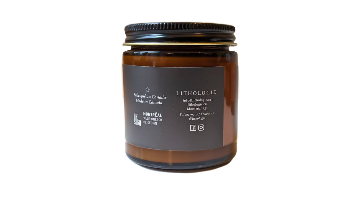 whisky candle 4 oz backside