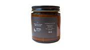 whisky candle 4 oz backside